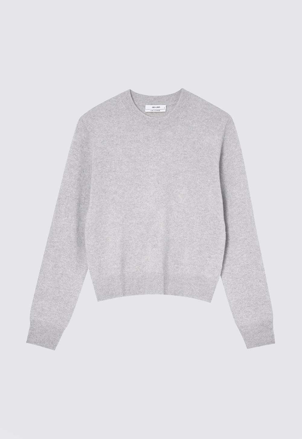 Jac+Jack Peter Cashmere Sweater - Pale Grey Marle